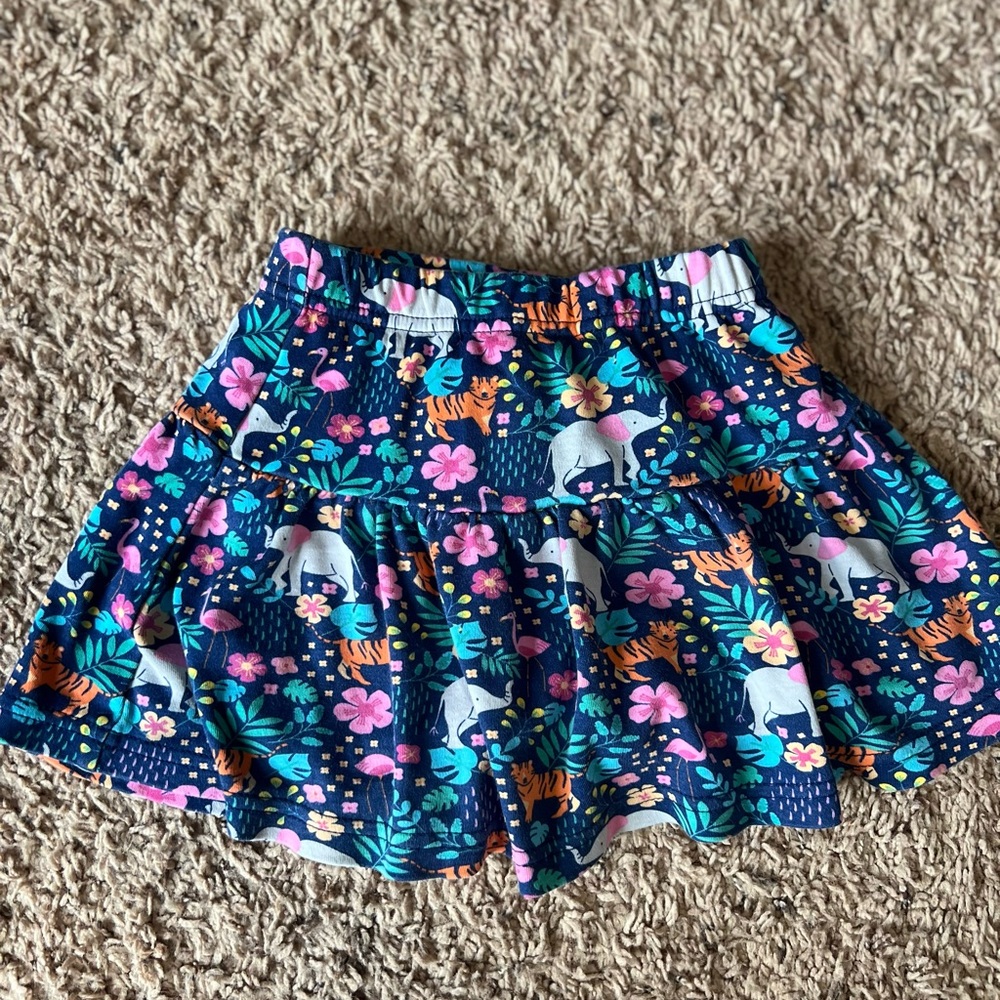 Jojo Maman Bebe Floral Jungle Print Kids Skort